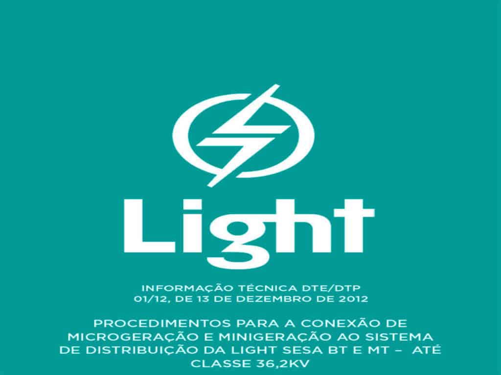 Norma da Light – Rio de Janeiro JrSolar Empresa de Energia Solar - Fotovoltaico