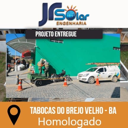 Homologação Energia Solar Coelba 8 Instalação em Tabocas do Brejo Velho, Bahia